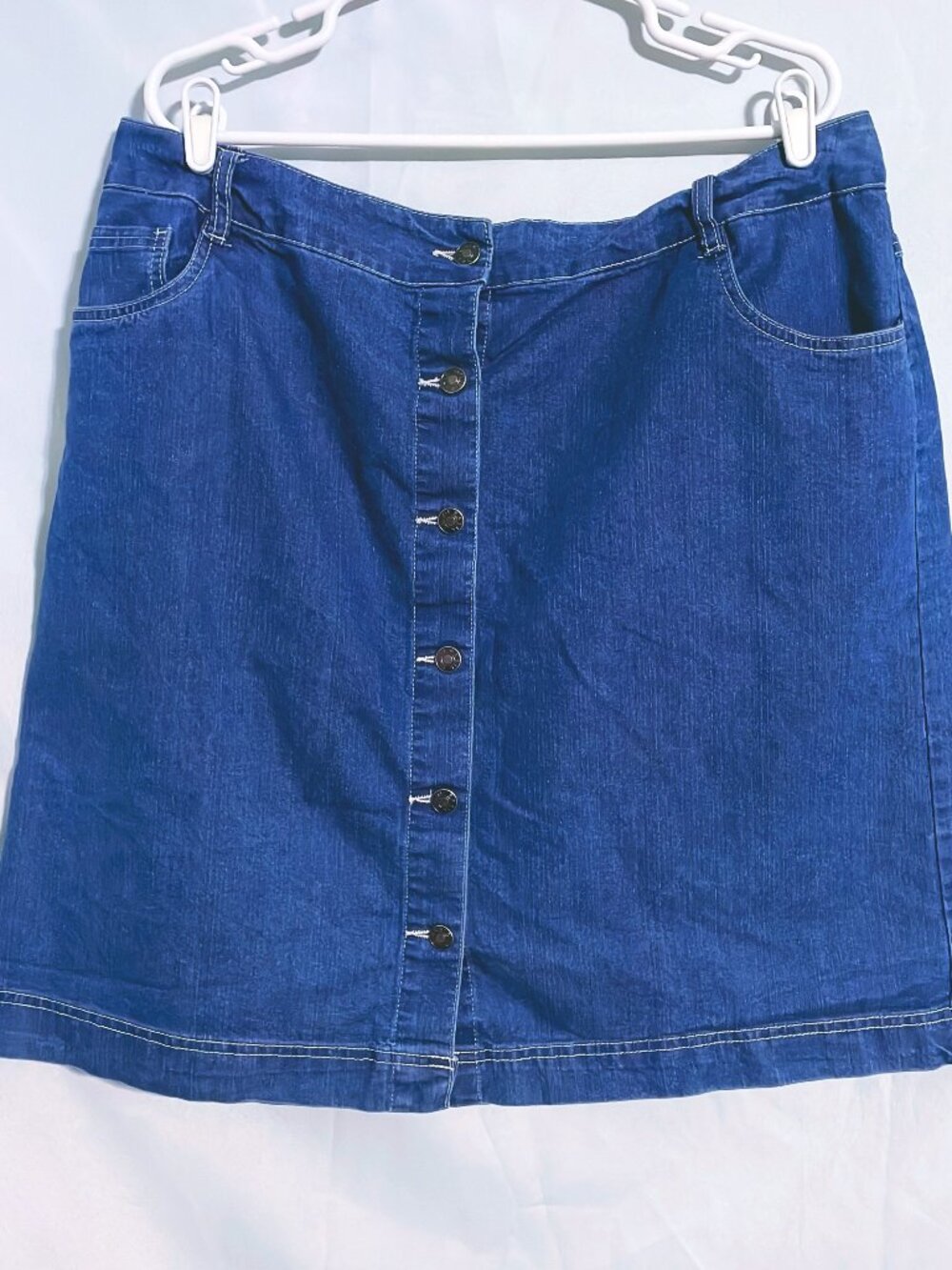 Basic Editions Cute Button Denim Skirt Size XXL
